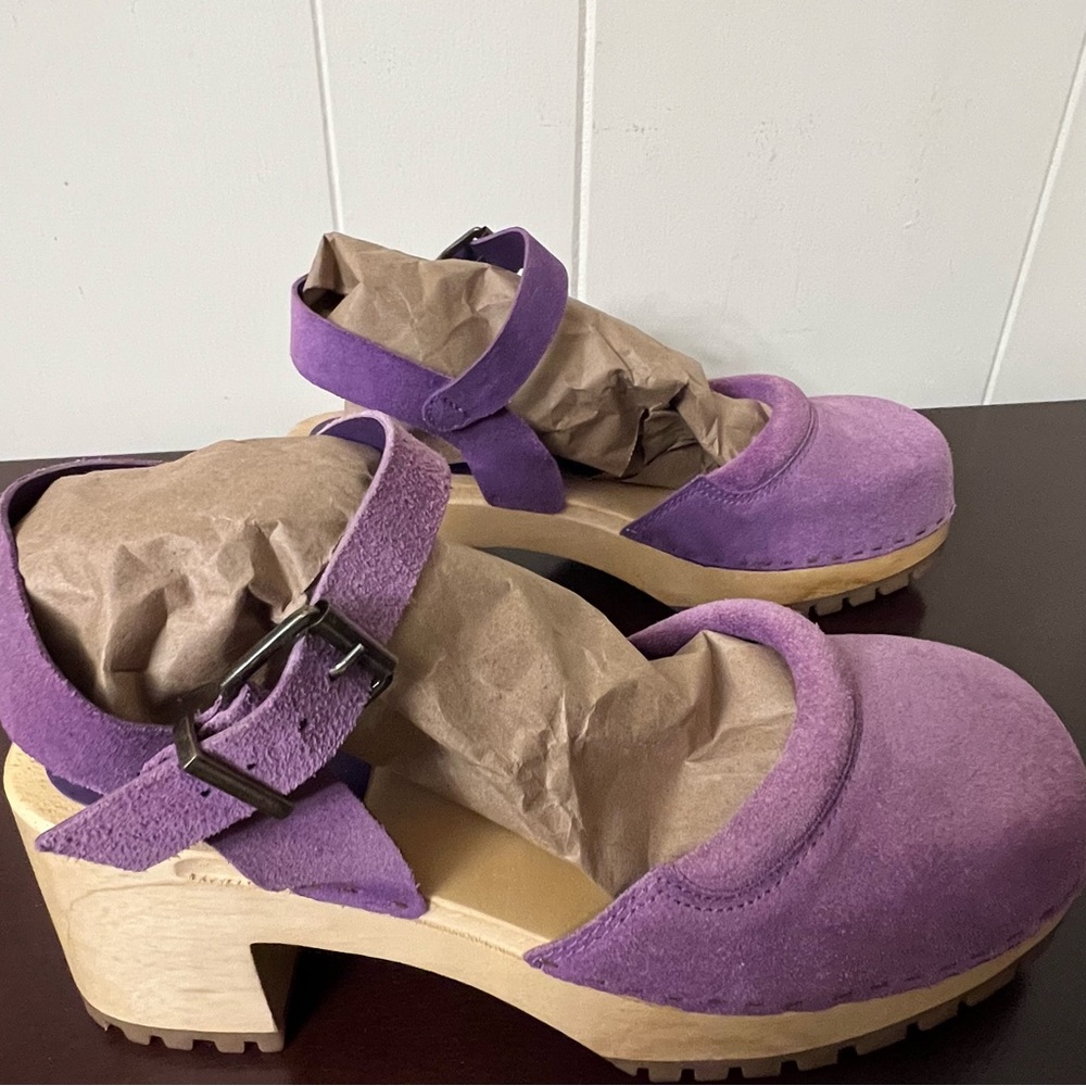 MIA Purple Suede Women's Mules - Picture 5 of 10